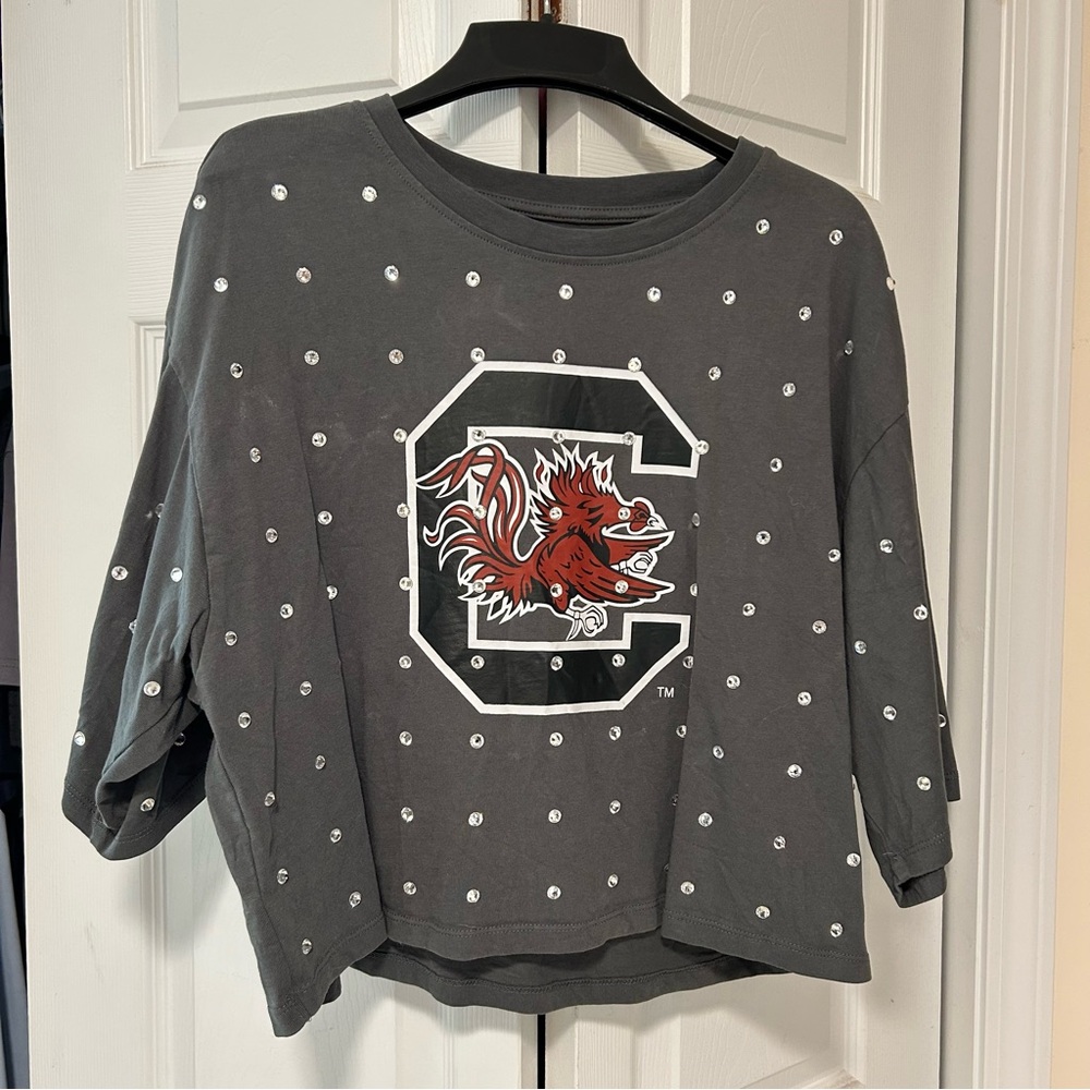 Gray Graphic Women's Blouse